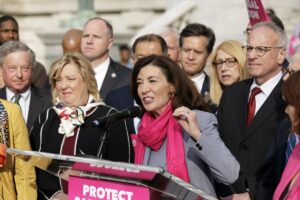 Hochul announced the stay home