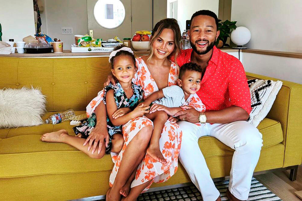 chrissy teigen with her family