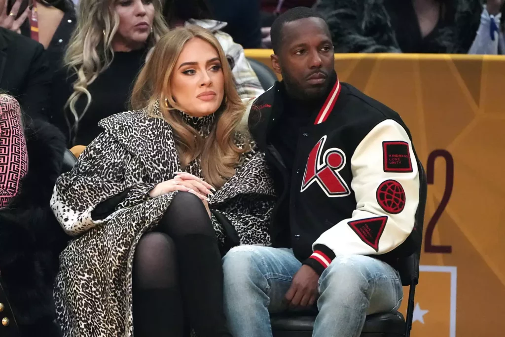 adele and rich paul attend in NBA