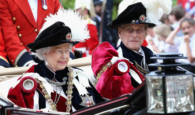 the order of the garter as the queen attends