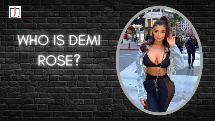 Who Is Demi Rose: Demi Rose Poses in A Pool While Wearing a Teeny Tiny Black String Bikini, Revealing Her Beautiful Figure!