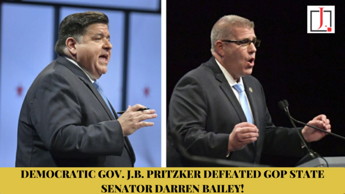 Democratic Gov. J.B. Pritzker Defeated GOP State Senator Darren Bailey!