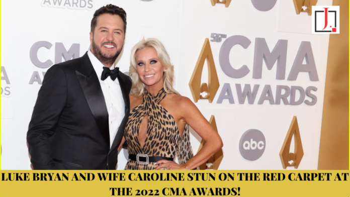 Luke Bryan and Wife Caroline Stun On The Red Carpet At The 2022 CMA Awards!