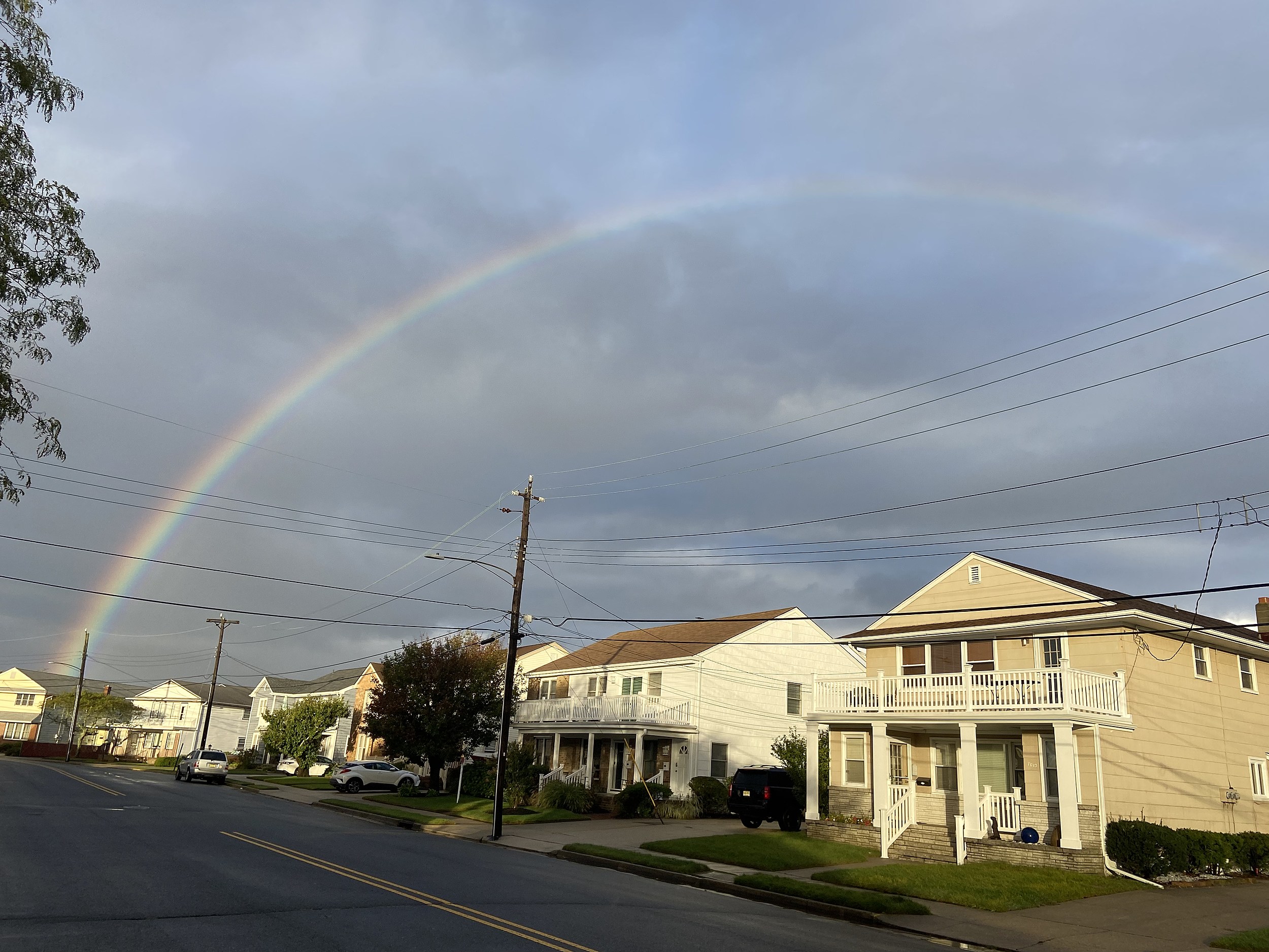 Spectacular rainbow lights up the sky over New Jersey