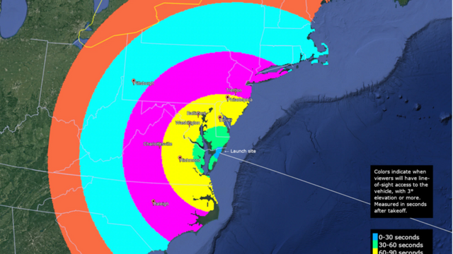 From New Jersey, New York, and Pennsylvania, You Might Be Able to See Nasa's Upcoming Rocket Launch.