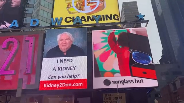 A Man in Bucks County, Pennsylvania, Buys Billboards and Ads to Find a Kidney Donor.