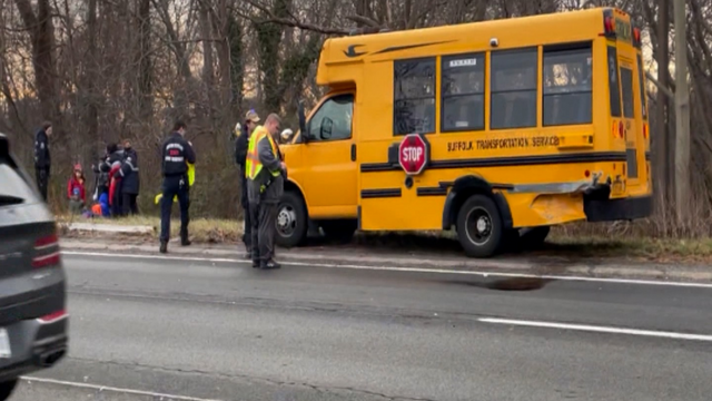 Hit-and-run Motorist Strikes Occupied School Bus in West Babylon, According to Police.