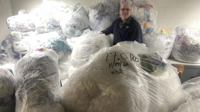 College Students in New Jersey Have Amassed a Pile of Plastic That Weighs More Than 400 Pounds So Far.