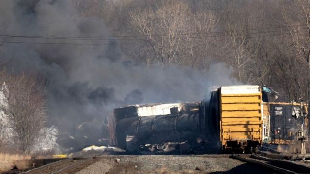 Risks to Ohioans' Health From Derailed Train Carrying Poisonous Chemicals.