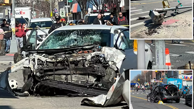 In New York City, an Automobile Jumped the Curb and Crashed, Killing Two and Injuring Five