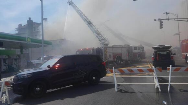News Flash: Central Avenue Closed Due to Five-alarm Building Fire