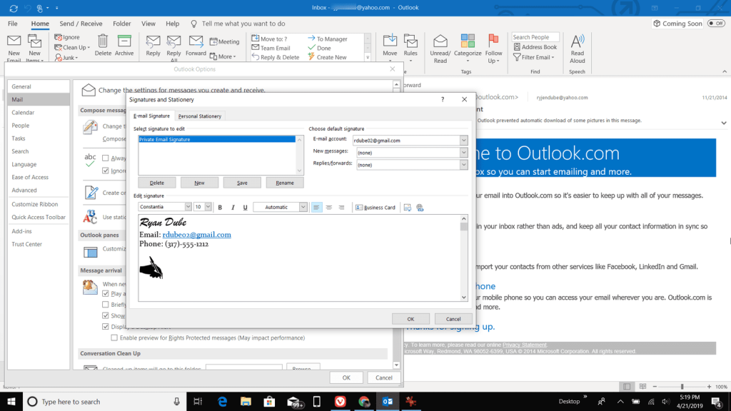 How To Change Signature in Outlook